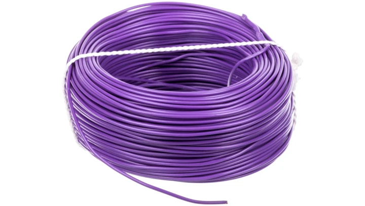 Przewód instalacyjny H05V-K (LgY) 0,75 fioletowy /100m/