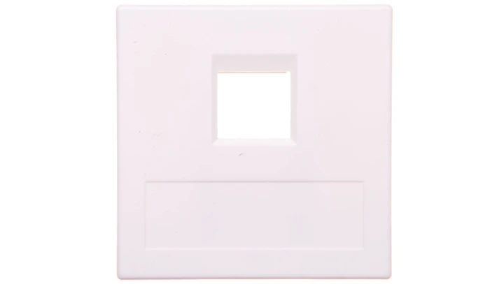 Simon Connect Płytka 1xRJ bez osłon uniwersalna czysta biel 50000185-030