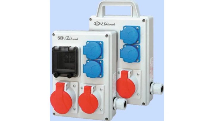 Rozdzielnica stacjonarna 32A 3P+N+Z 400V, 16A 3P+N+Z 400V, 2x16A 2P+Z 250V RPK-2 940053