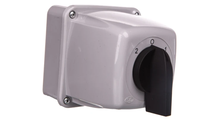 Łącznik krzywkowy 2-0-1 16A 3P w obudowie IP65 ŁUK 16-73 921674