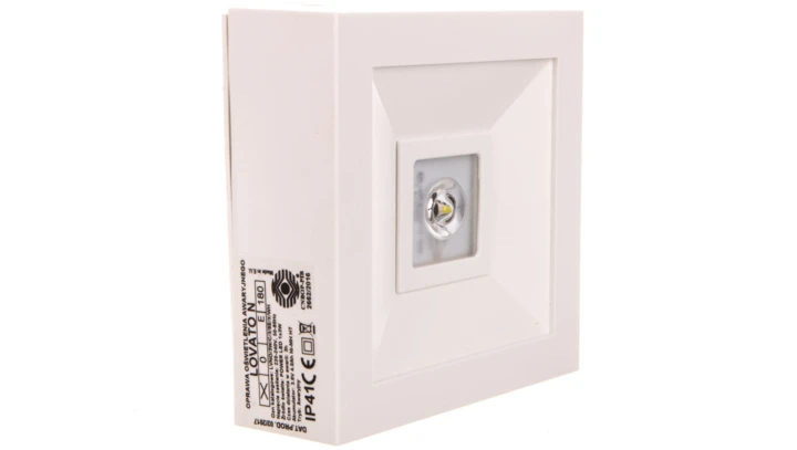 Oprawa awaryjna LOVATO N LED 3W (opt. otwarta) 3h jednozadaniowa biała LVNO/3W/C/3/SE/X/WHLVNO/3W/C/3/SE/X/WH