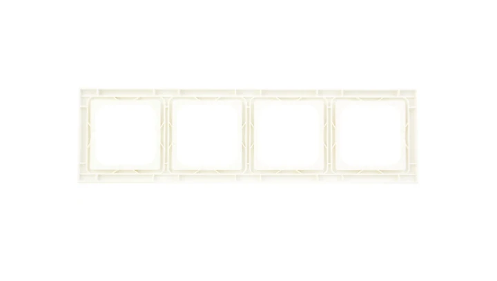 AS Ramka poczwórna do łączników IP44 ecru RH-4G/27