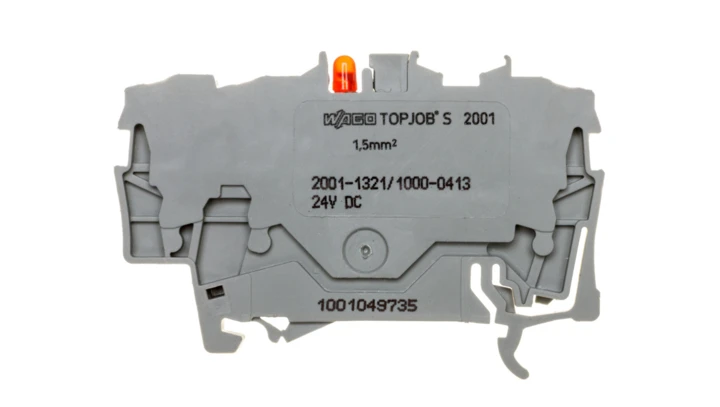 Złączka 3-przewodowa 1,5mm2 z LED szara TOPJOBS 2001-1321/1000-413 /100szt./