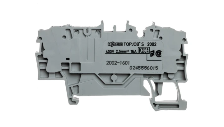 Złączka przelotowa 2-przewodowa szara TOPJOBS 2002-1601 /50szt./