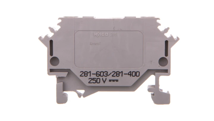 Złączka diodowa 2-przewodowa 4mm2 szara 281-603/281-400 /50szt./