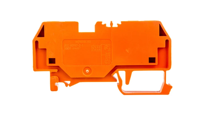 Złączka 2-przewodowa 6mm2 pomarańczowa 282-902 /50szt./