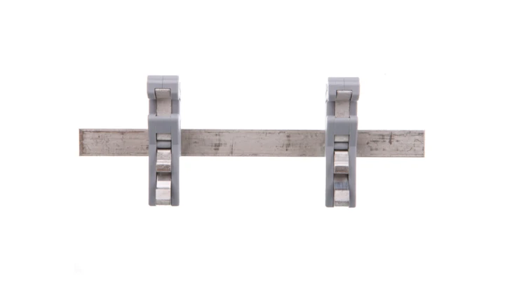 Szyna Cu 10x3mm dł 125mm mocowanie na TH35 do obejm do ekranów 790-115