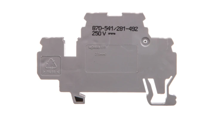 Dwupiętrowa złączka diodowa 2,5mm2 szara 870-541/281-492