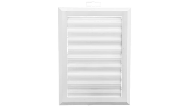 Kratka wentylacyjna 130x192mm biała żaluzja+sznurek rozpieracze T41