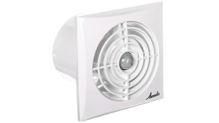 Wentylator wyciągowy fi 100 8W 102m3/h 230V IPX4 biały wył. czasowy, czujnik ruchu SILENCE WZ100R