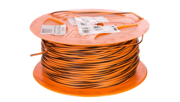 Przewód instalacyjny X07V-K 1,5 pomarańczowy/czarny 4522381S /150m/