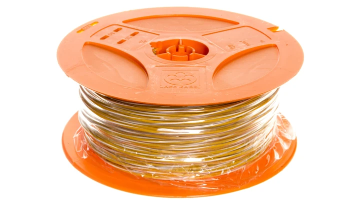 Przewód instalacyjny X05V-K 0,5 żółty/biały 4512321S /250m/