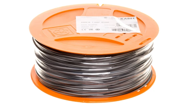 Przewód instalacyjny X05V-K 1 szary/czarny 4512473S /250m/
