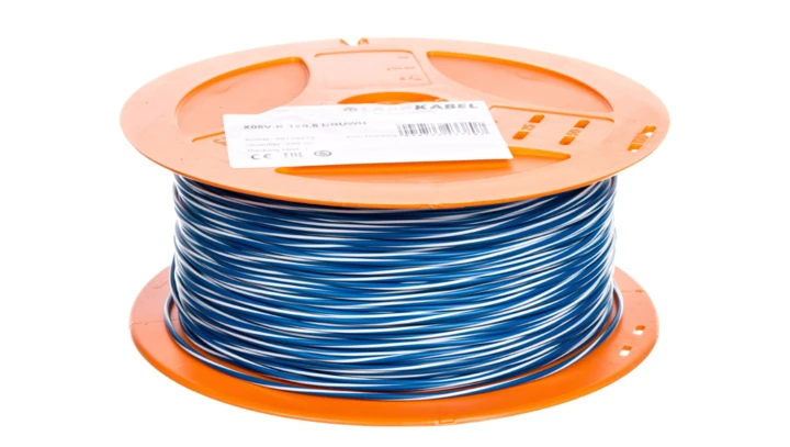 Przewód instalacyjny X05V-K 0,5 ciemnoniebieski/biały 4512921S /250m/