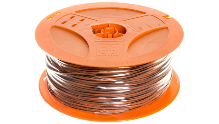 Przewód instalacyjny X05V-K 0,75 pomarańczowy/czarny 4512382S /250m/