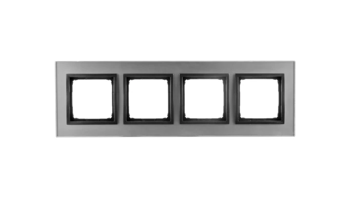 Simon 54 Nature Ramka poczwórna szkło BURZOWA CHMURA DRN4/72