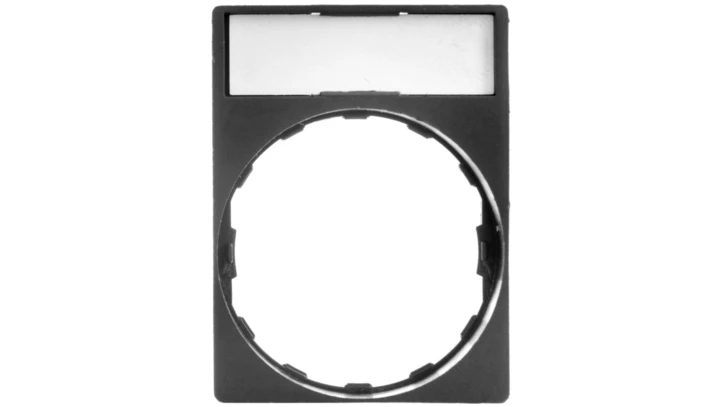 Ramka do mocowania etykiet 30x40mm, z etykietą 8x27mm bez ozn. ZBY4H101