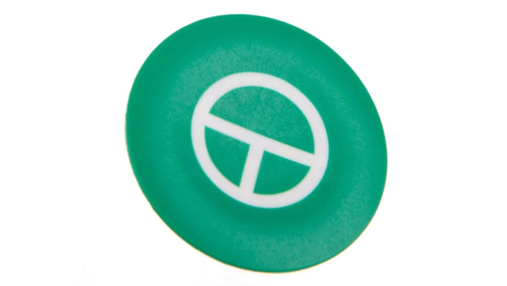 Wkładka biała, bez ozn., do okrągłych przycisków O 22mm ZBA345