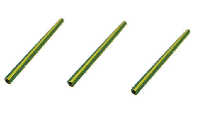 Rura termokurczliwa cienkościenna zielono-żółta RTC_12,7-6,4-ZZT /20szt./