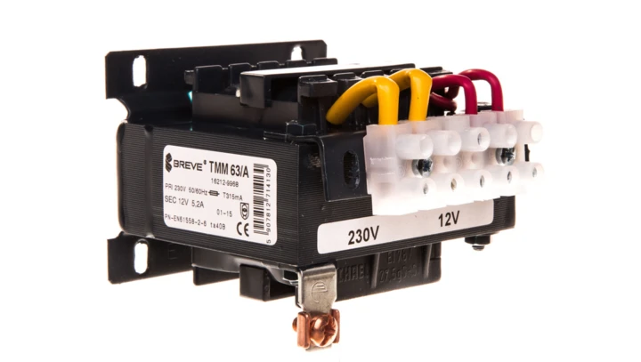 Transformator 1-fazowy bezpieczeństwa TMM 63/A 230/ 12V 4,0A, Ta 40, 16212-9968