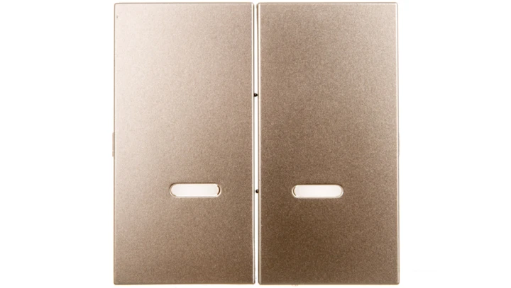 Simon 54 Klawisz podwójny do SW6/2XLM, SW7/2XM i SW6P1M z podświetleniem złoty mat DKW9L/44