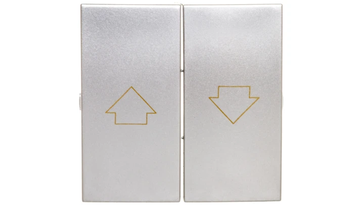 Simon 54 Klawisz do przycisku żaluzjowego SZP1M srebrny mat DKZP1/43