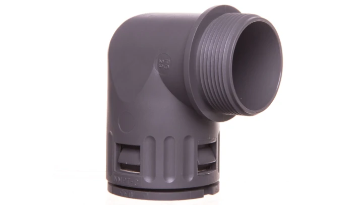 Dławnica kątowa do węża osłonowego PG29 IP68 SILVYN KLICK 90 stopni 29 szara 61801060