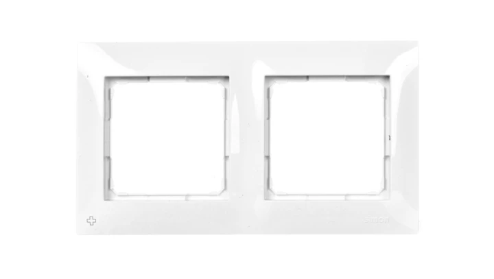 Simon 54 Premium Ramka podwójna antybakteryjna biała DR2/AB11