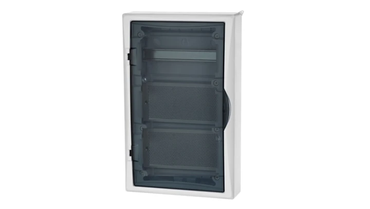 Rozdzielnica modułowa 3x36 natynkowa ECONOMIC BOX RN MULTIMEDIA 2P+Z drzwi transparentne 2506-21