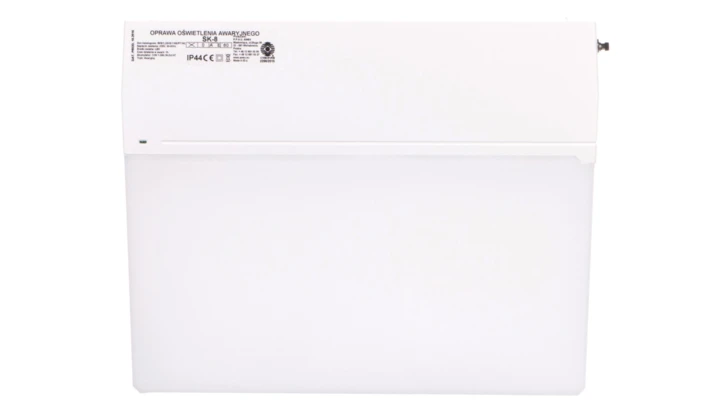 Oprawa awaryjna SK-8 ECO LED 1,2W 1h jednozadaniowa PT biała / opal SK8/1,2W/E/1/SE/PT/WL