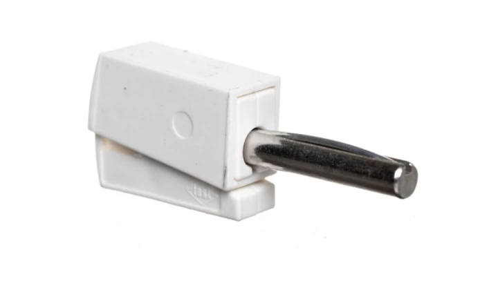 Wtyk bananowy biały 215-611 /50szt./