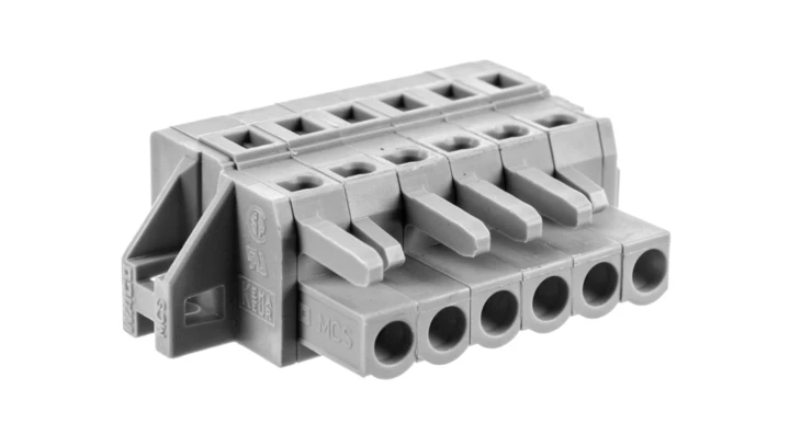 Gniazdo MCS-MIDI Classic 6-biegunowe szare raster 5mm 231-106/031-000 /50szt./