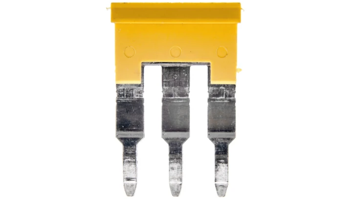 Mostek poprzeczny 3-torowy, raster 6,1mm żółty ZQV 4N/3 GE 1762630000