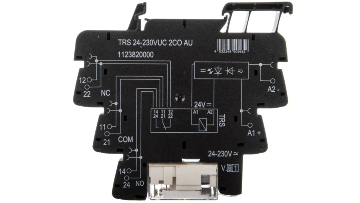 Przekaźnik przemysłowy 2P 8A 24-230V AC/DC TRS 24-230VUC 2CO AU 1123820000