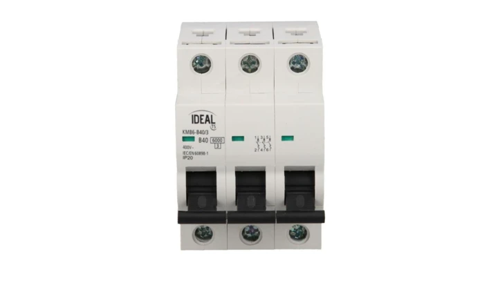 Wyłącznik nadprądowy 3P B 40A 6kA AC KMB6-B40/3 VDE 23168