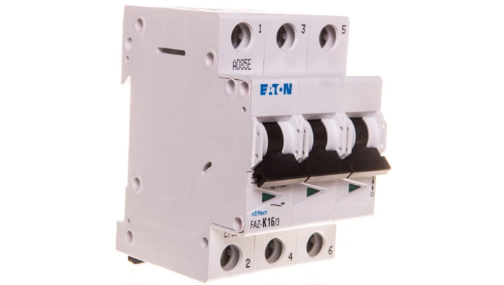 Wyłącznik nadprądowy 3P K 16A 15kA AC FAZ K16/3 278911