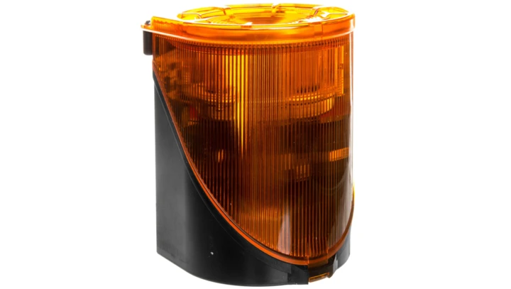 Syrena wielotonowa z sygnalizacją błyskową LED podwójną żółtą 230V AC 444.300.68