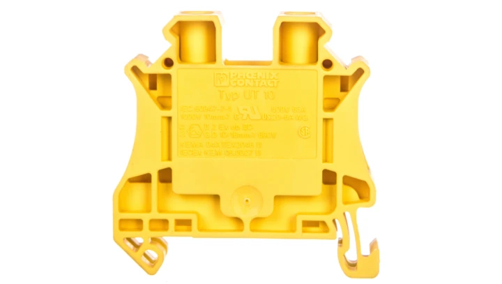 Złączka szynowa 2-przewodowa 10mm2 żółta Ex UT 10 YE 3046294 /50szt./