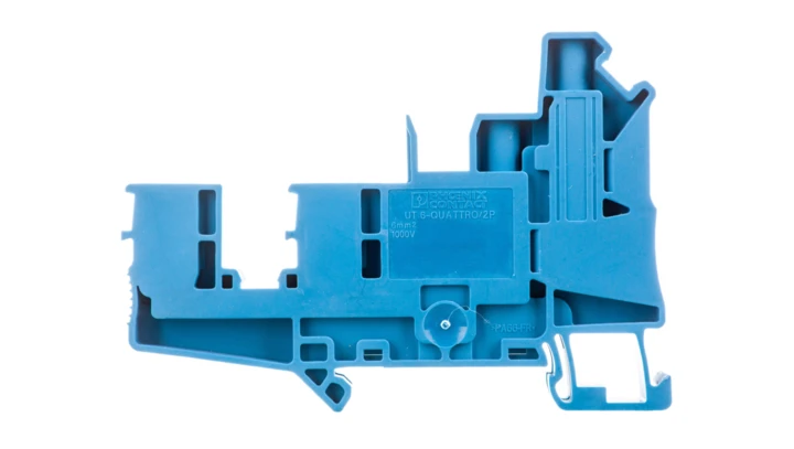 Złączka szynowa 4-przewodowa 6mm2 niebieska UT 6-QUATTRO/2P 3060571