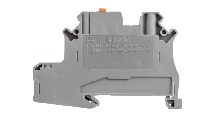 Złączka szynowa ochronna rozłączalna 4mm2 szara UT 4-PE/MT 3070011 /50szt./