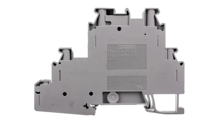 Złączka szynowa ochronna 3-piętrowa 4mm2 szara UT 4-PE/L/L 3214360 /50szt./