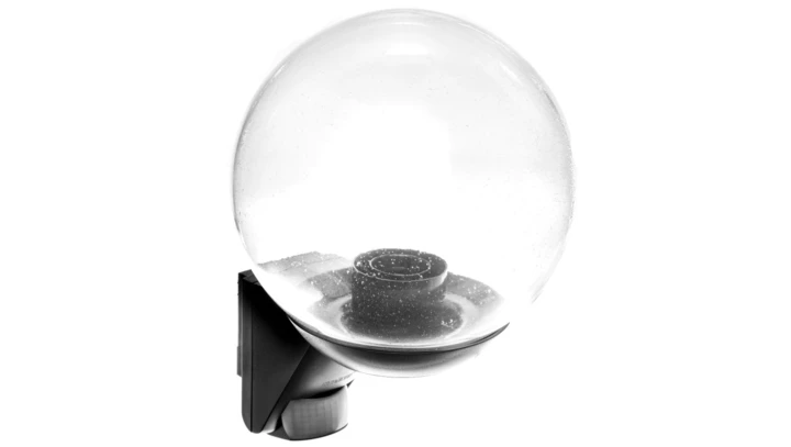 Oprawa elewacyjna z czujnikiem ruchu i zmierzchu Steinel L 585 S PIR max. 60W E27 IP44 230V czarna / szkło ST005535