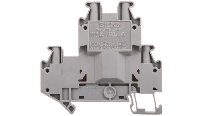 Złączka szynowa 2-piętrowa 2,5mm2 szara Ex UTTB 2,5-PV 3044652 /50szt./