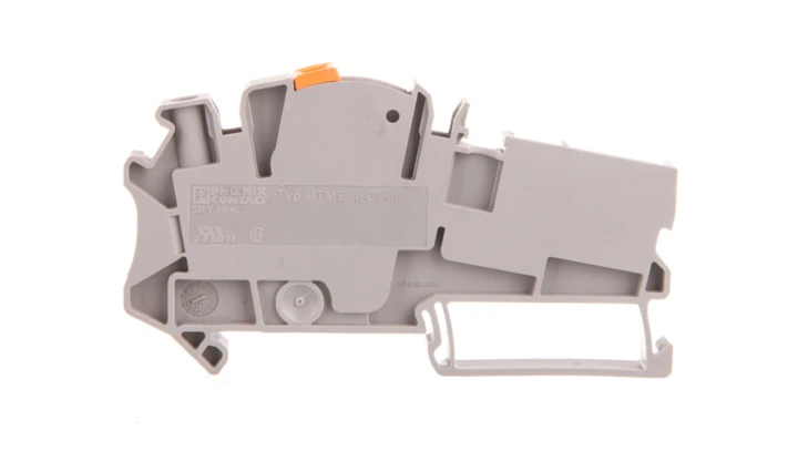 Złączka szynowa rozłączalna do przekładników pomiarowych 2-przewodowa 4mm2 śrubowa/wtykowa szara UTME 4-CT/1P 3057432 /50szt./