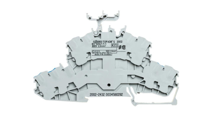 Złączka 2-piętrowa 2,5mm2 szara TOPJOBS 2002-2432 /50szt./