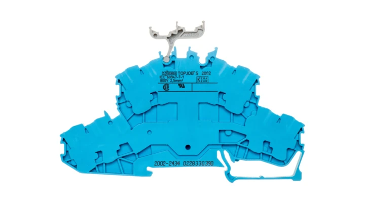 Złączka 2-piętrowa 2,5mm2 niebieska TOPJOBS 2002-2434 /50szt./