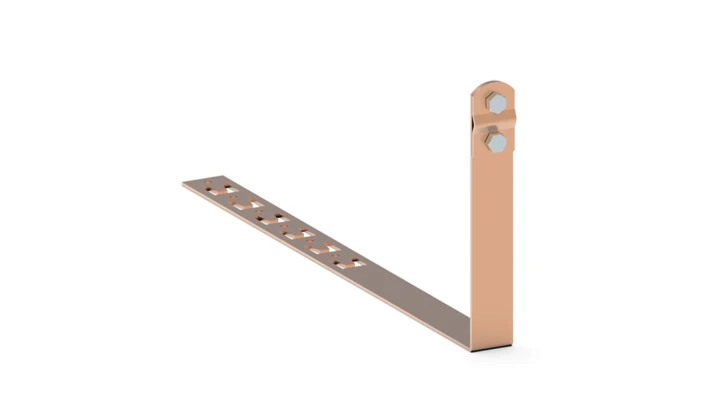 Uchwyt pod dachówkę z zaczepem L-415 Z ZACZ/SKR 10.3/Z/S CU /91003103/