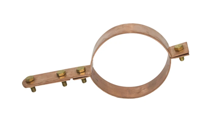 Uchwyt do rury spustowej fi 110mm miedziany skrecany 64.11/S CU /96411103/