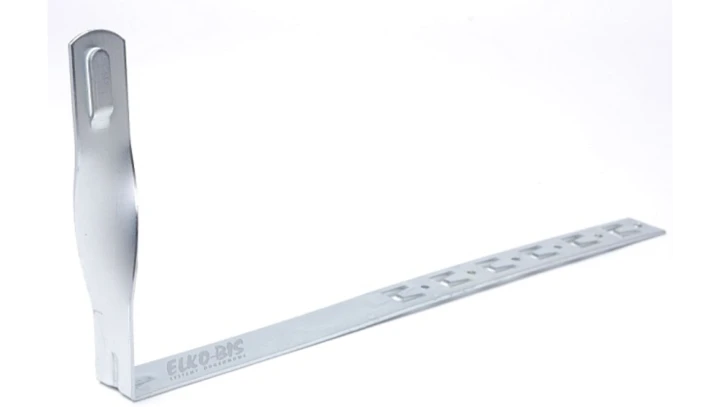 Uchwyt pod dachówkę L-415 H-150mm nierdzewny skręcony z zaczepami 11.3/Z NI /91102505/