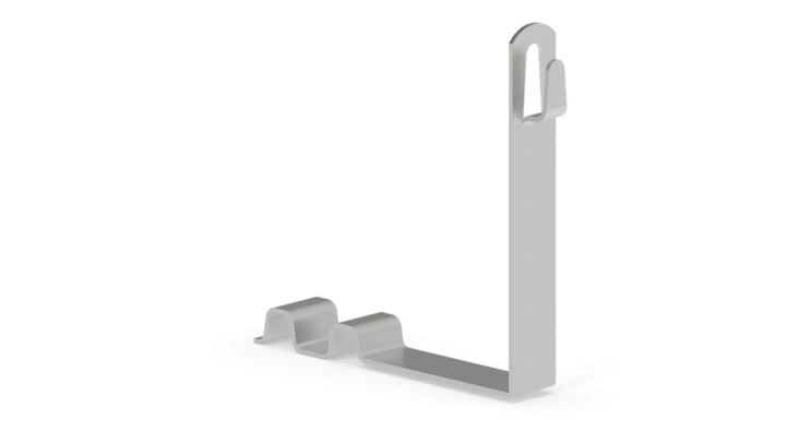 Uchwyt pod dachówkę L-150mm nierdzewny z zamkiem 10.5 NI /91005005/